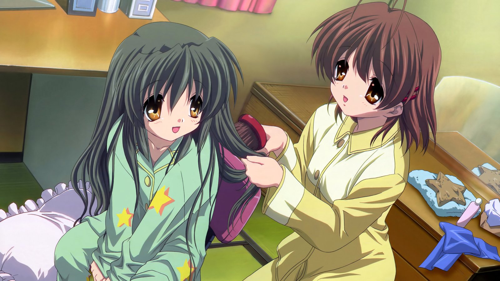 Обои clannad, furukawa nagisa, ibuki fuuko разрешение 3898x2486 Загрузить