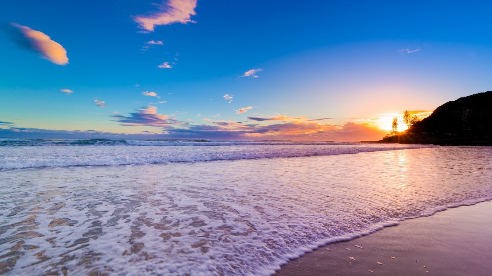 Обои закат, песок, пляж, тропики, sunset, sand, beach, tropics разрешение 1920x1080 Загрузить