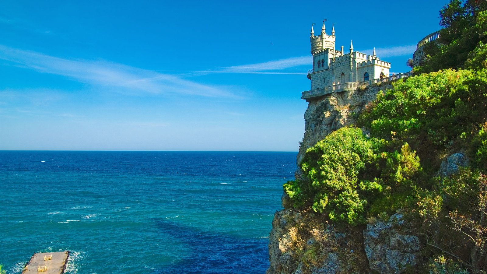 Обои черное море, крым, ласточкино гнездо, the black sea, crimea, swallow's nest разрешение 9257x5210 Загрузить