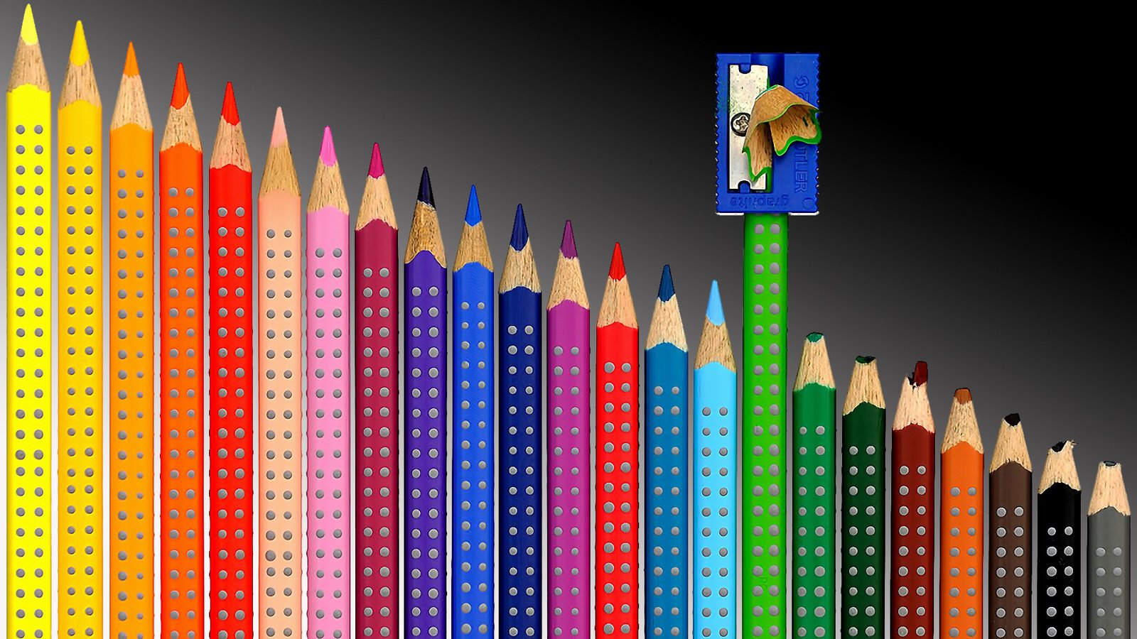 Обои разноцветные, карандаши, цветные, точилка, канцелярские товары, строгалка, colorful, pencils, colored, sharpener, stationery, strogili разрешение 1920x1200 Загрузить