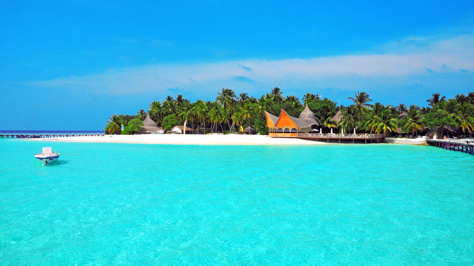 Обои пляж, лодка, остров, тропики, мальдивы, beach, boat, island, tropics, the maldives разрешение 4288x2848 Загрузить