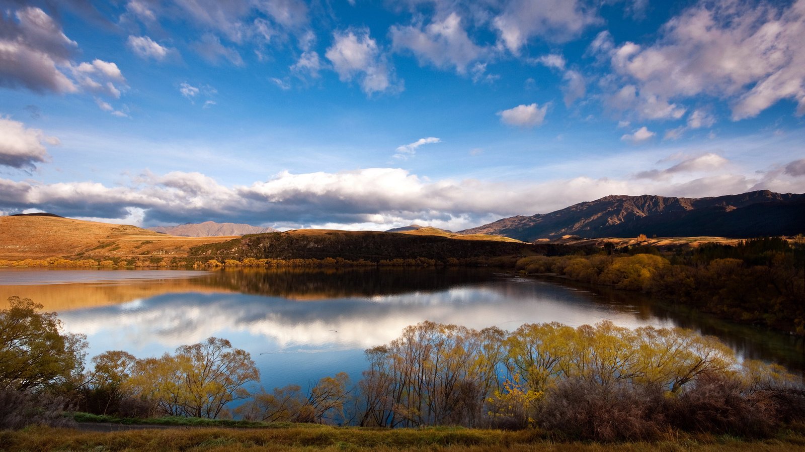 Обои новая зеландия, lake hayes, new zealand разрешение 1920x1080 Загрузить