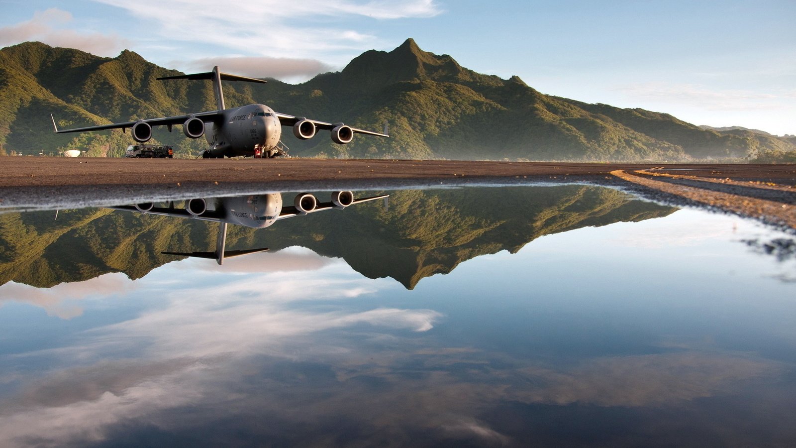 Обои самолет, авиация, c-17 globemaster, the plane, aviation разрешение 1920x1080 Загрузить