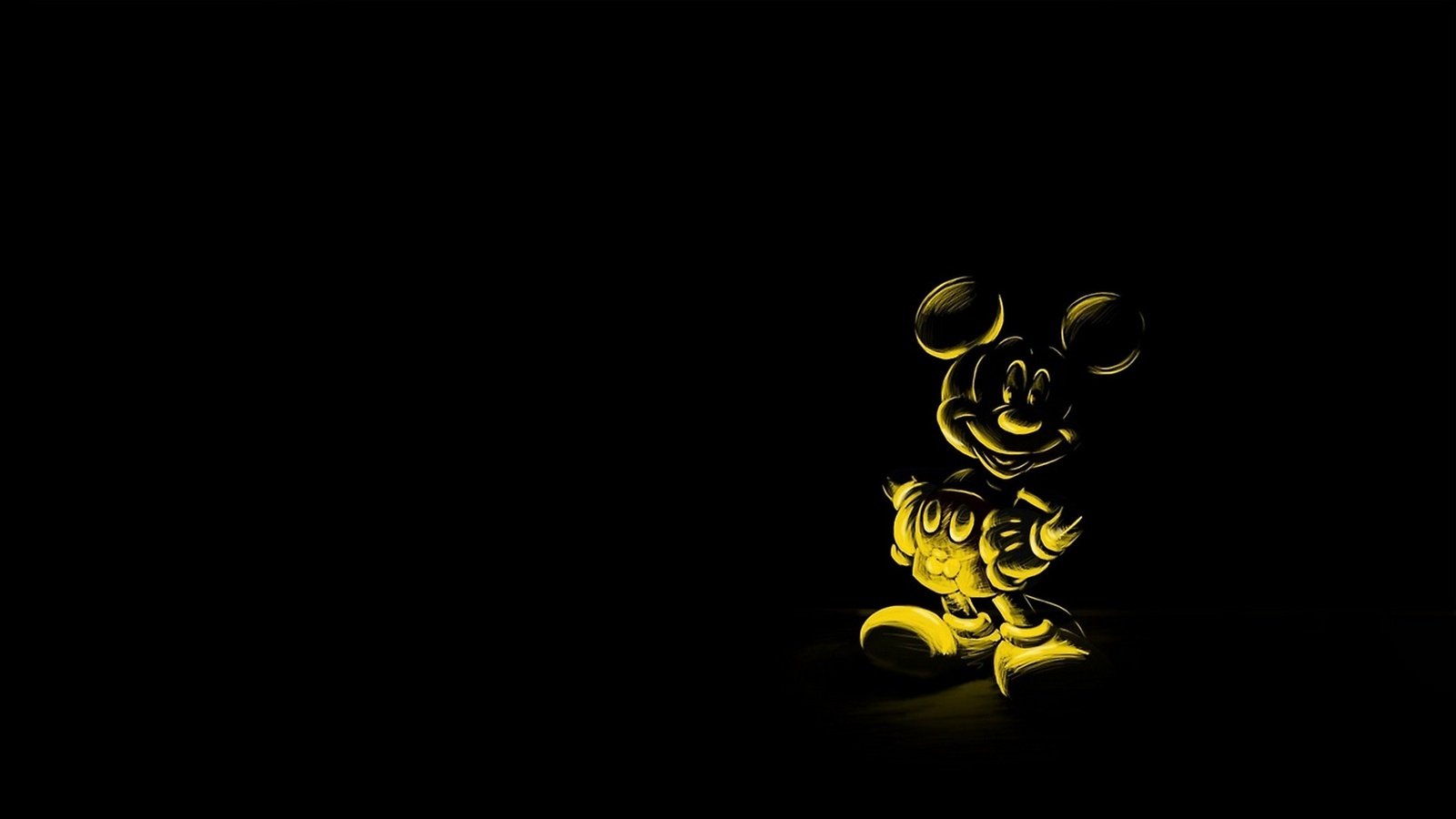 Обои мики маус во тьме, mickey mouse in the darkness разрешение 2560x1440 Загрузить