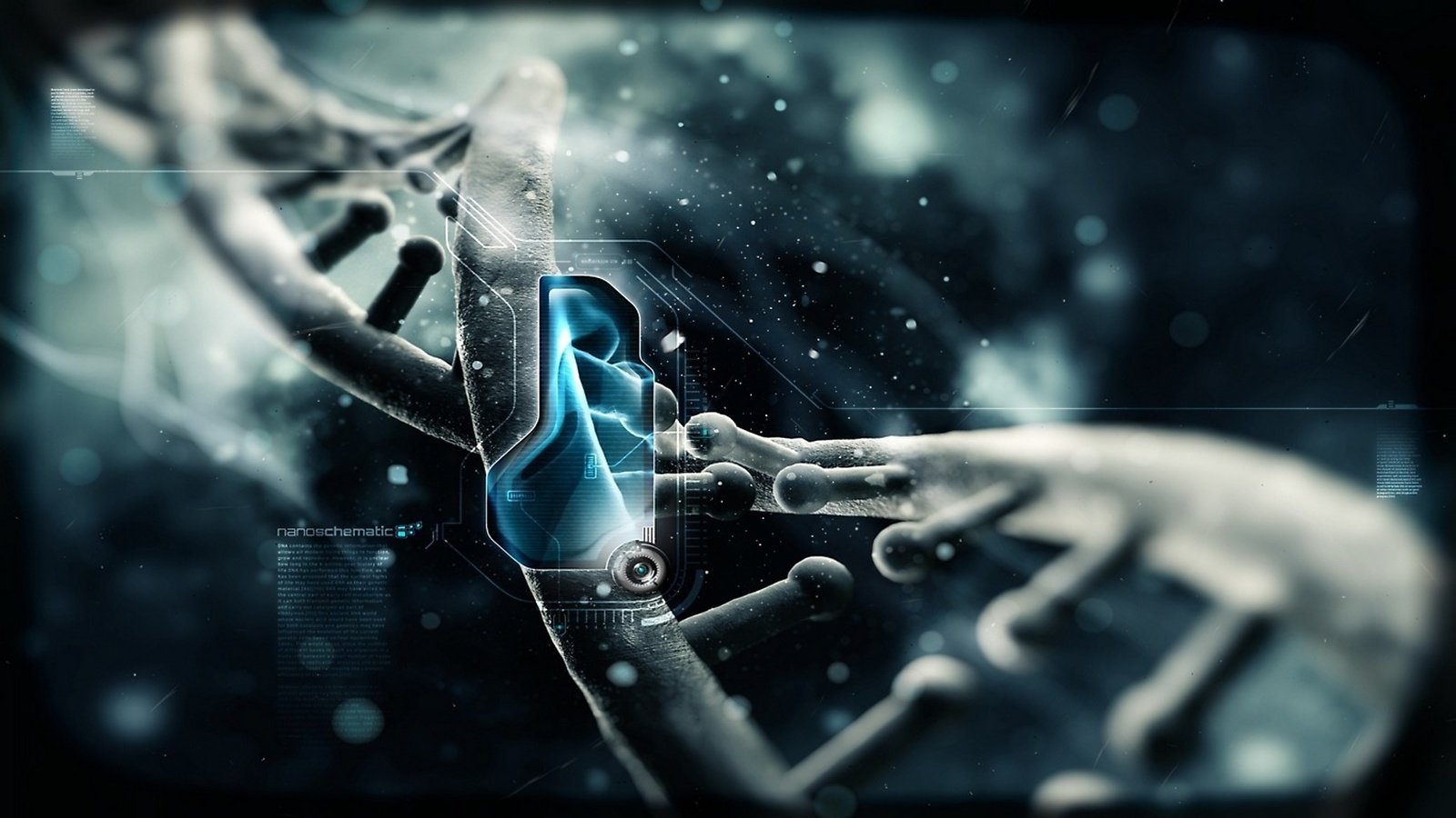 Обои спираль днк, the dna helix разрешение 1920x1080 Загрузить