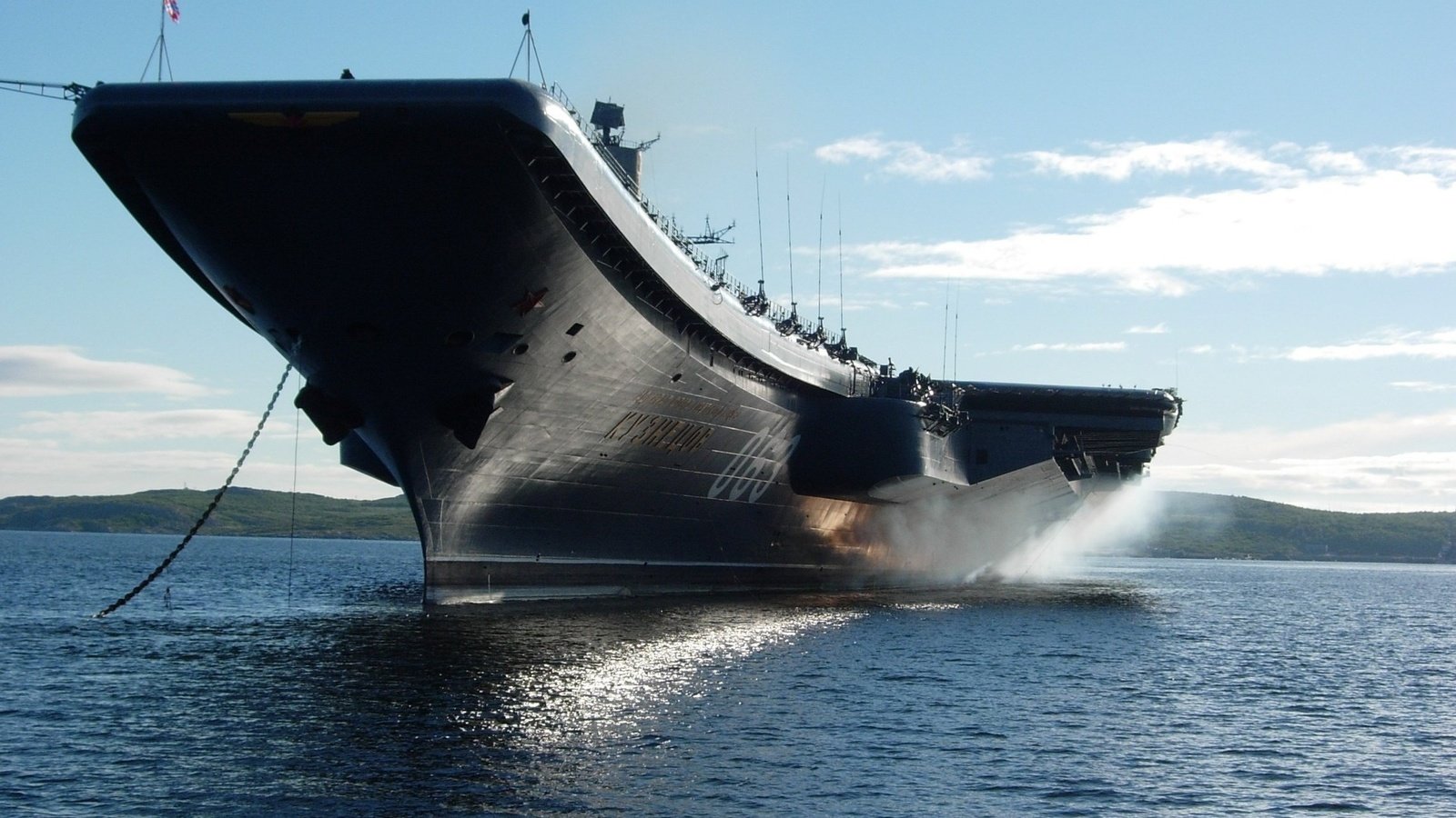 Обои море, техника, корабль., крейсер (авианосец) адмирал кузнецов, sea, technique, ship., cruiser (aircraft carrier) admiral kuznetsov разрешение 1920x1200 Загрузить