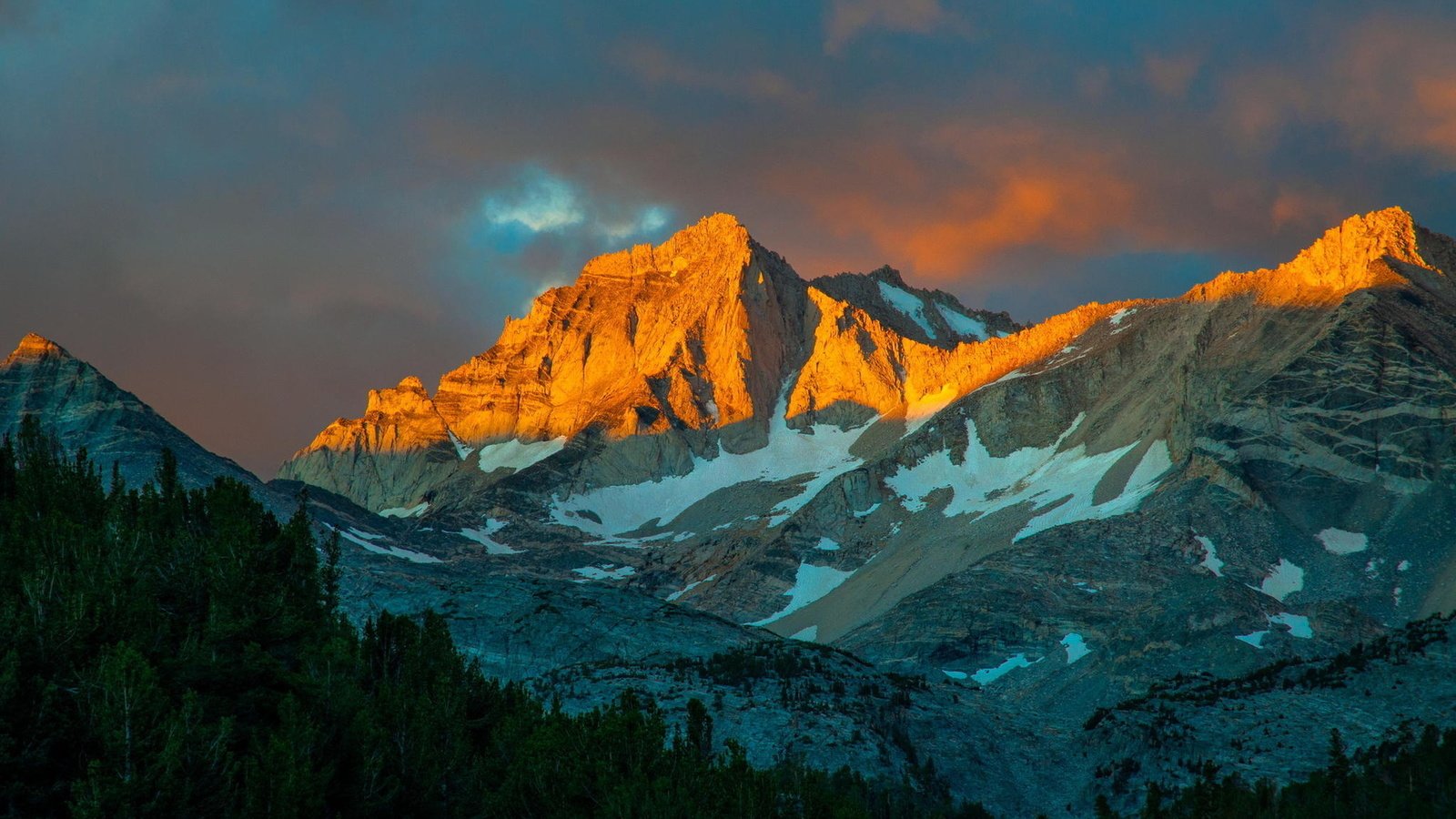 Обои горы, рассвет, eastern sierra, ка­ли­фор­нийс­кая, mountains, dawn, california разрешение 1920x1200 Загрузить