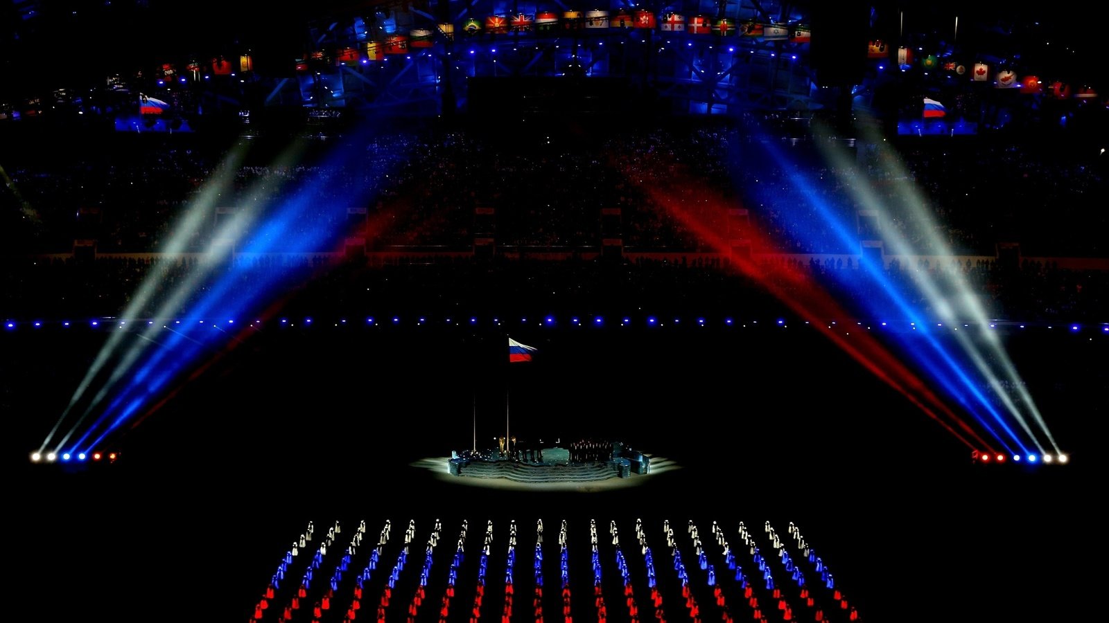 Обои россия, флаг, олимпиада, 2014 год, олимпийские игры, сочи, russia, flag, olympics, 2014, olympic games, sochi разрешение 2560x1600 Загрузить