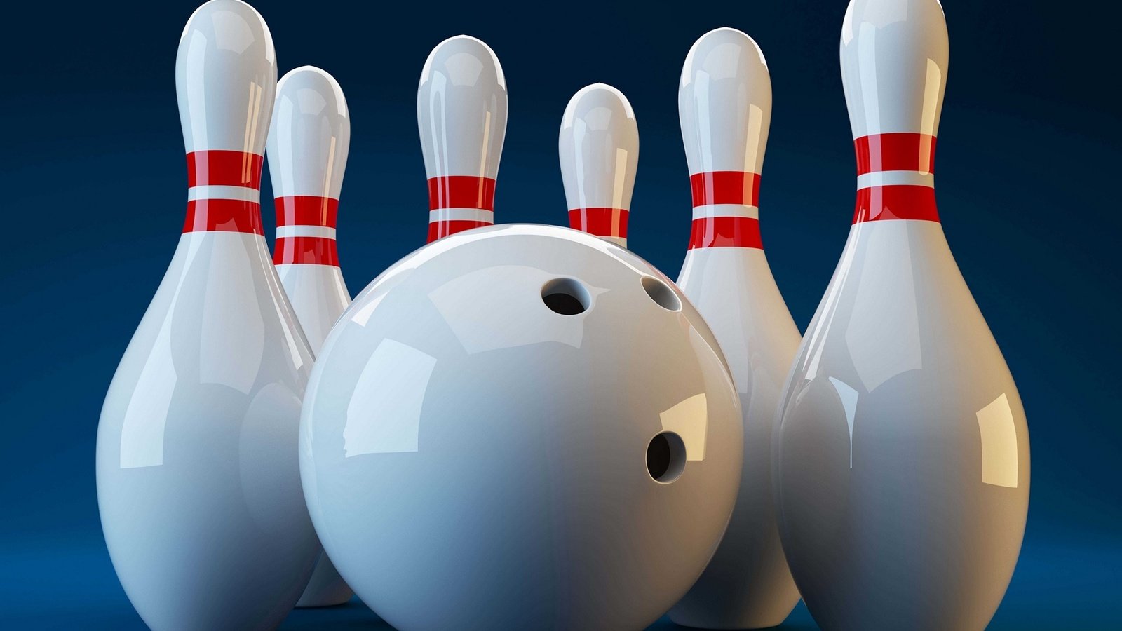 Обои шар, спорт, синий фон, боулинг, кегли, ball, sport, blue background, bowling, skittles разрешение 1920x1200 Загрузить