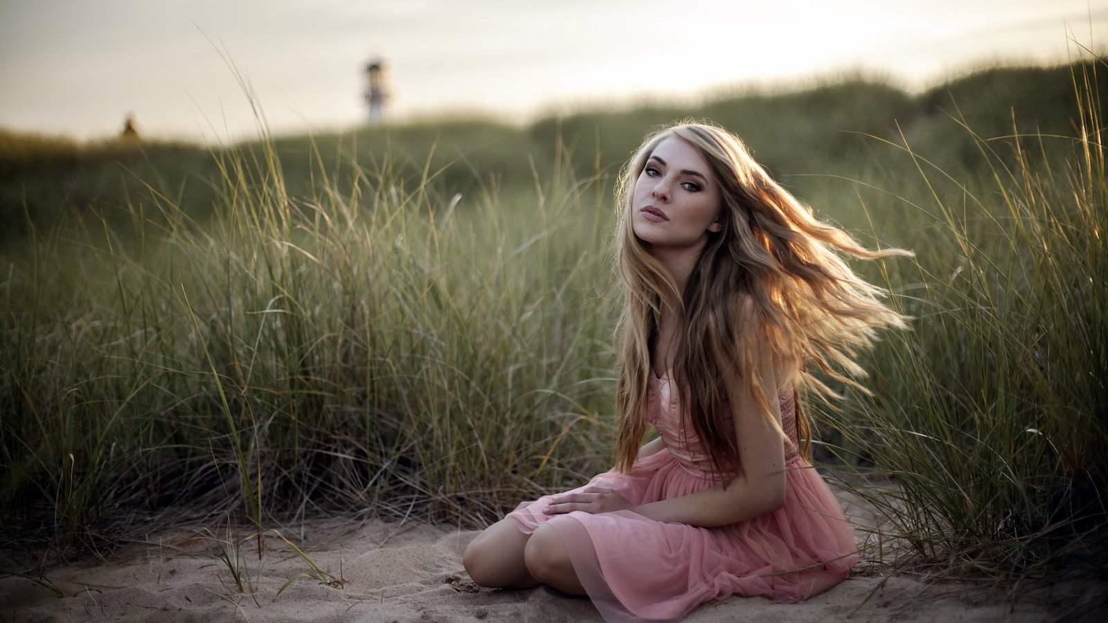 Обои трава, девушка, поза, блондинка, поле, лето, grass, girl, pose, blonde, field, summer разрешение 2048x1365 Загрузить