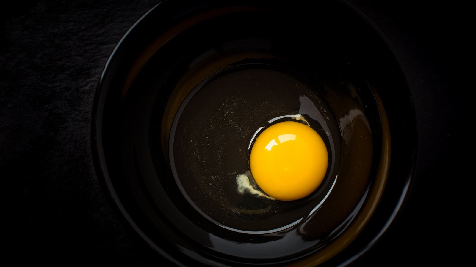 Обои макро, фон, черный фон, яйцо, миска, желток, macro, background, black background, egg, bowl, the yolk разрешение 2048x1365 Загрузить