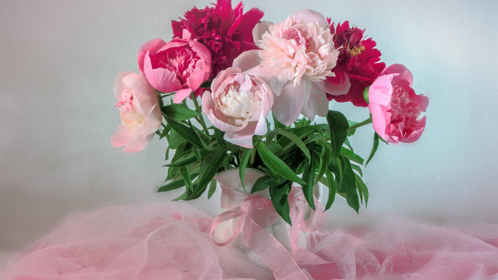 Обои букет, розовый, нежность, пионы, bouquet, pink, tenderness, peonies разрешение 1920x1287 Загрузить