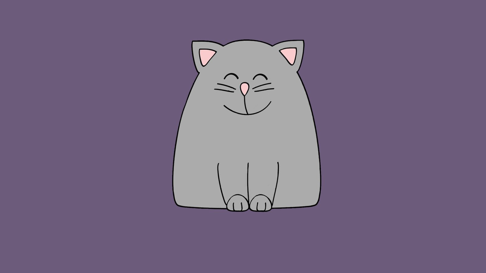 Обои кот, минимализм, сидит, cat, minimalism, sitting разрешение 2560x1600 Загрузить