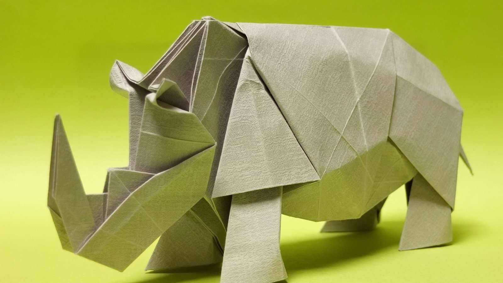 Обои бумага, оригами, носорог, paper, origami, rhino разрешение 1920x1265 Загрузить