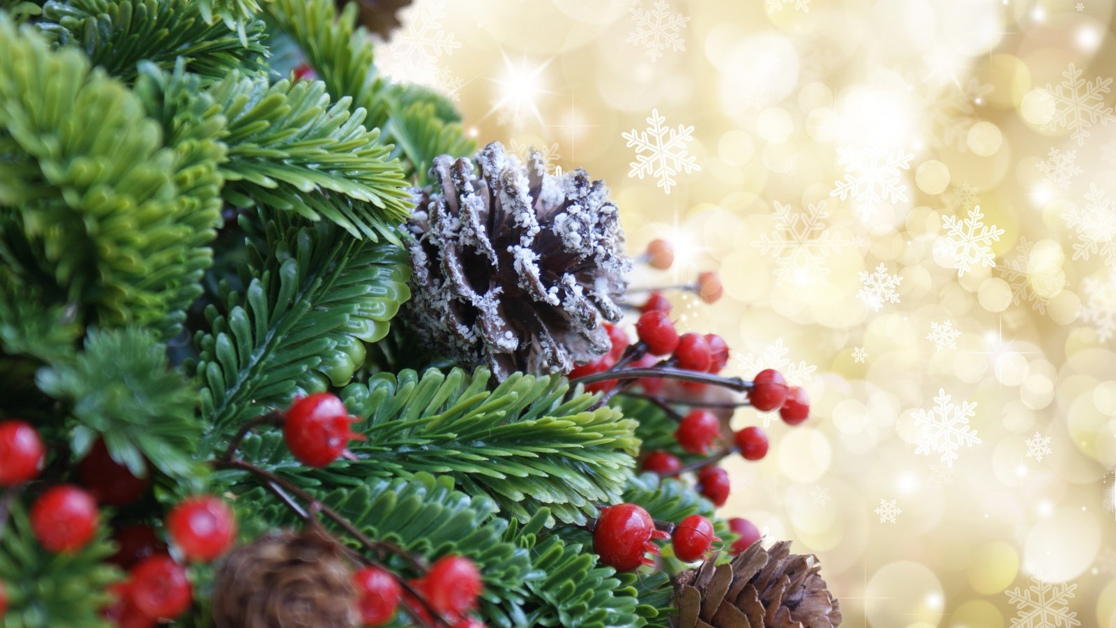 Обои новый год, елка, ягоды, рождество, шишки, декорация, счастливого рождества, рождественское украшение, new year, tree, berries, christmas, bumps, decoration, merry christmas, christmas ornament разрешение 4592x3056 Загрузить