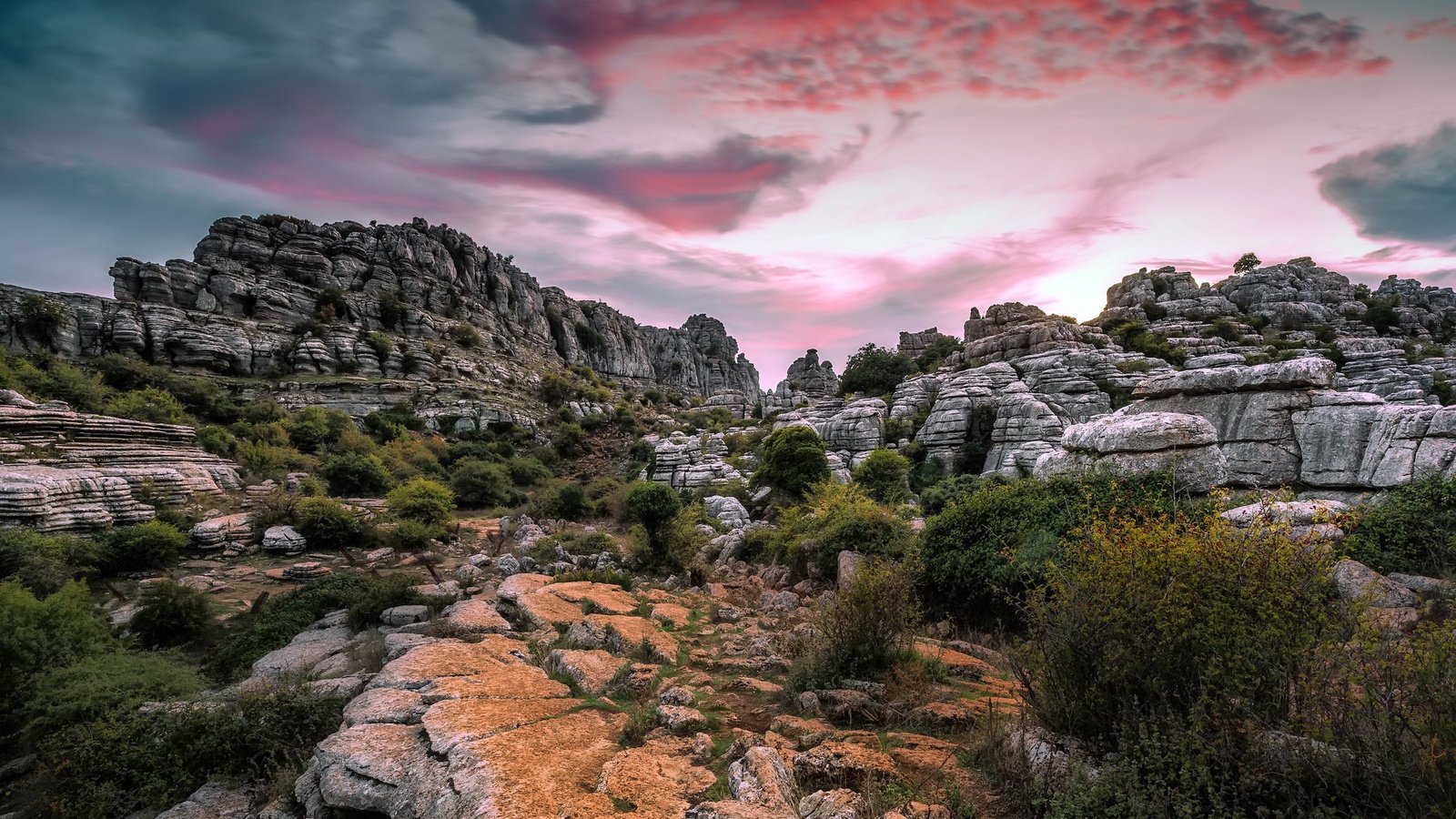 Обои небо, antequera, торкаль-де-антекера, облака, горы, природа, закат, испания, национальный парк, малага, the sky, clouds, mountains, nature, sunset, spain, national park, malaga разрешение 2048x1296 Загрузить