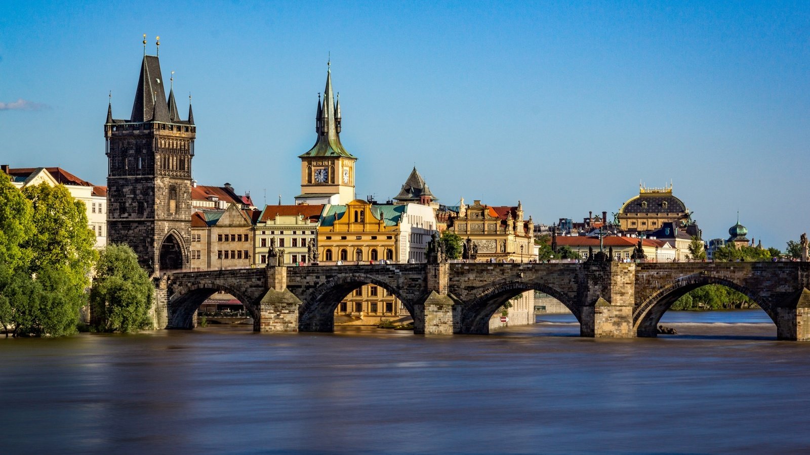 Обои река, мост, прага, карлов мост, чехия, влтава, river, bridge, prague, charles bridge, czech republic, vltava разрешение 3840x2160 Загрузить