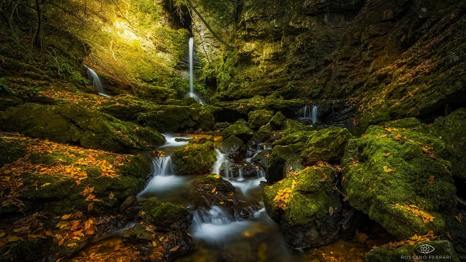 Обои река, природа, лес, водопад, осень, river, nature, forest, waterfall, autumn разрешение 1920x1200 Загрузить