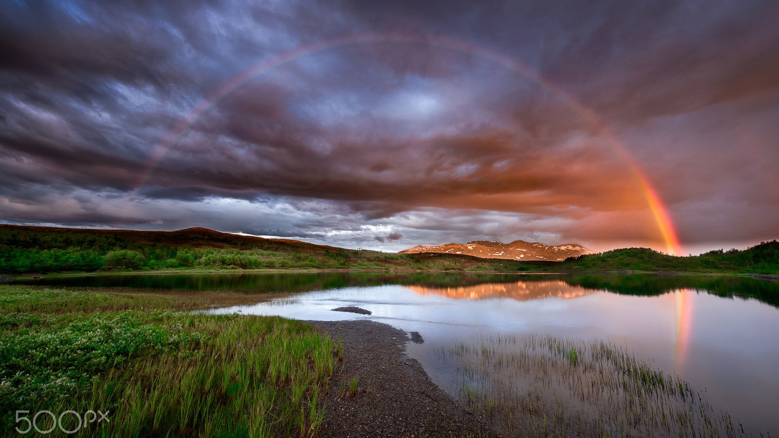 Обои река, природа, пейзаж, радуга, river, nature, landscape, rainbow разрешение 1920x1200 Загрузить