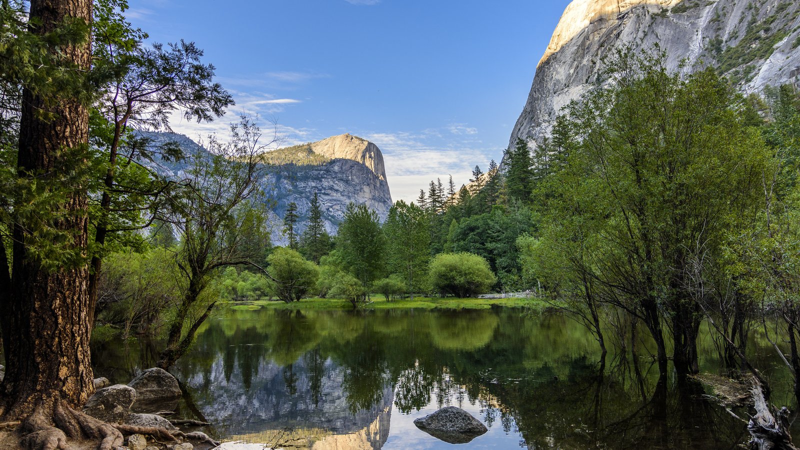 Обои река, горы, природа, лес, пейзаж, йосемите, river, mountains, nature, forest, landscape, yosemite разрешение 3840x2400 Загрузить