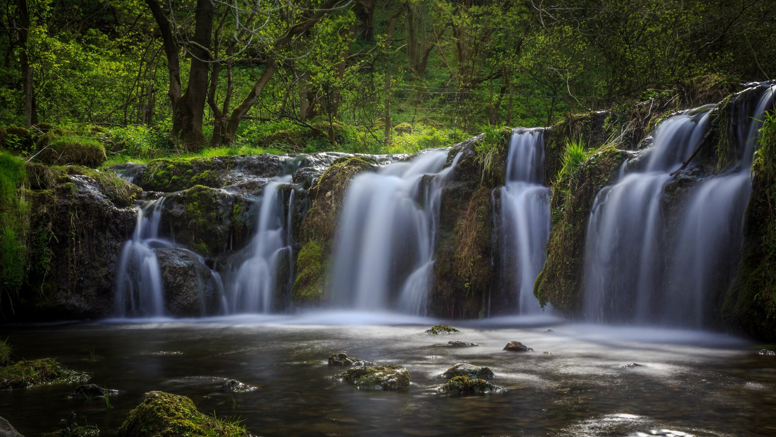 Обои деревья, река, природа, камни, водопад, природа. водопад, trees, river, nature, stones, waterfall, nature. waterfall разрешение 4970x3174 Загрузить