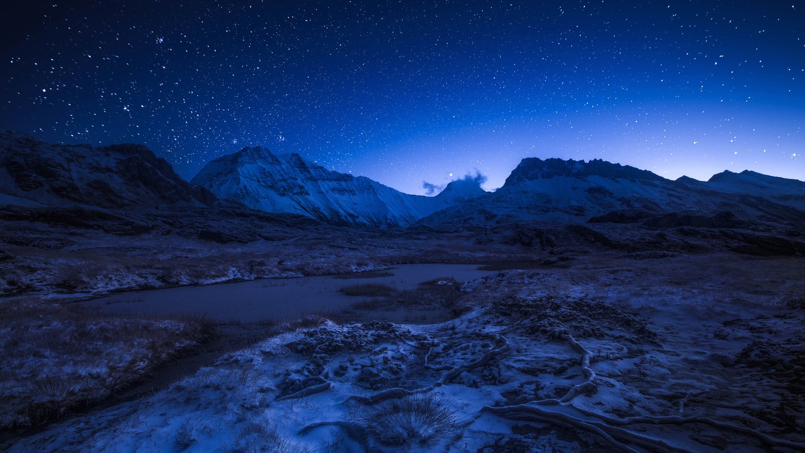 Обои ночь, горы, звезды, франция, альпы, night, mountains, stars, france, alps разрешение 5759x3532 Загрузить