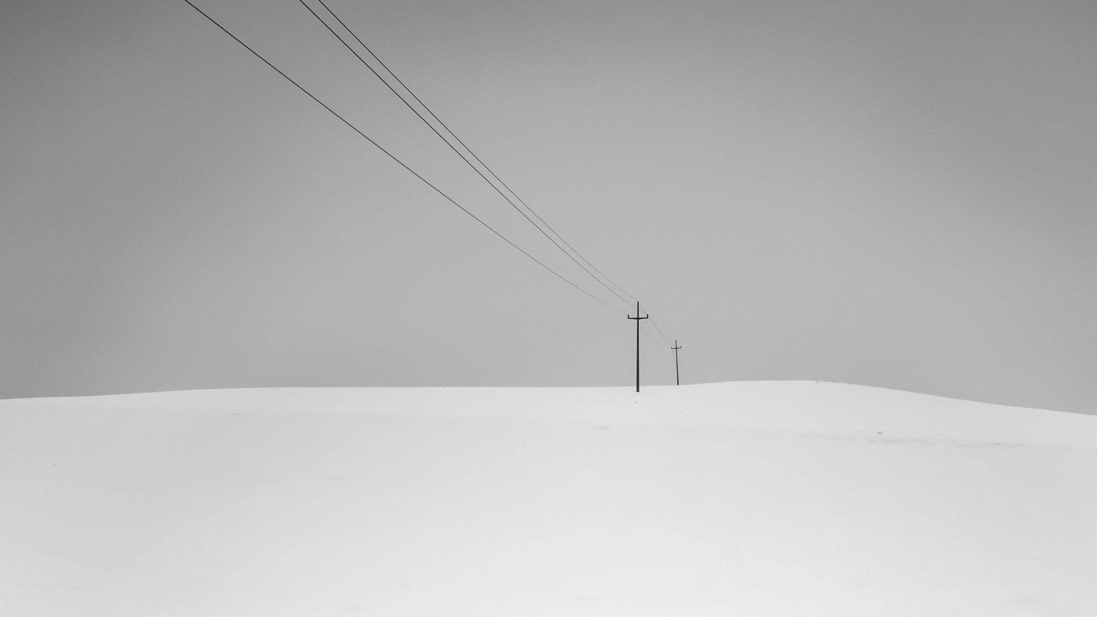 Обои снег, зима, фон, поле, лэп, snow, winter, background, field, power lines разрешение 1920x1274 Загрузить