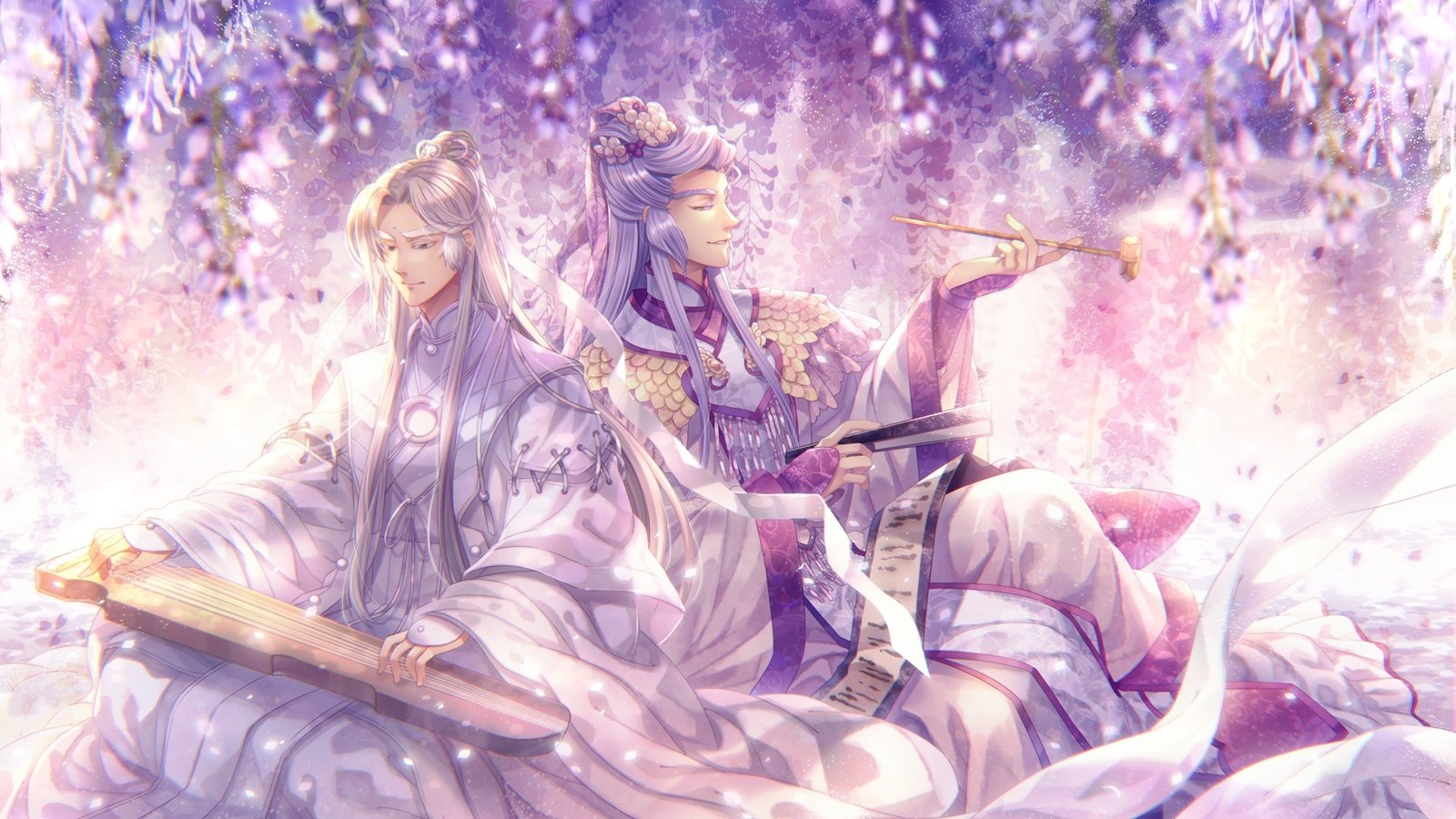 Обои аниме, седзе, instrument, capura, lin, anime boys, traditional chinese clothes, anime, magical girl разрешение 2000x1178 Загрузить