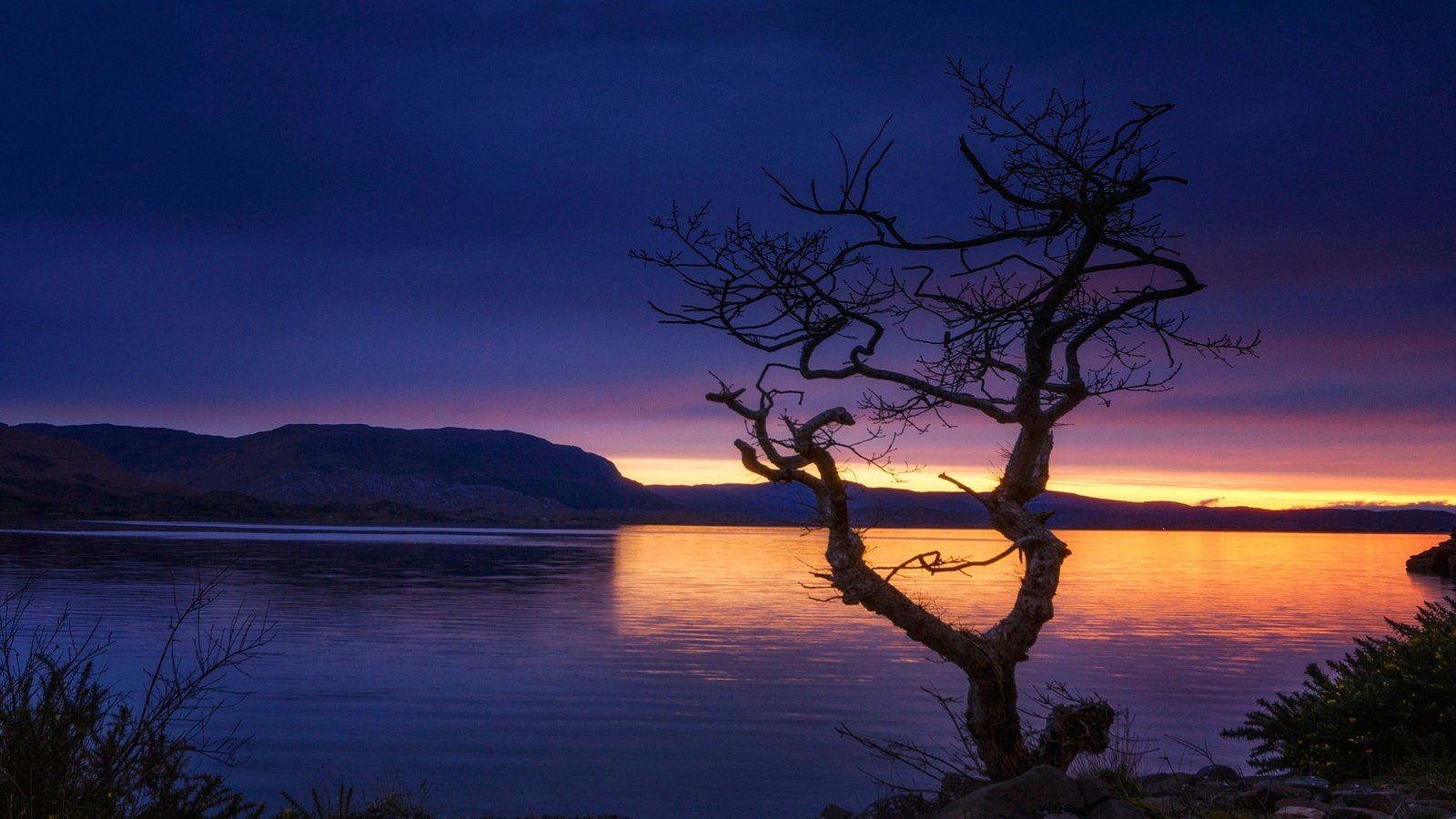 Обои озеро, горы, дерево, шотландия, lake, mountains, tree, scotland разрешение 2048x1340 Загрузить