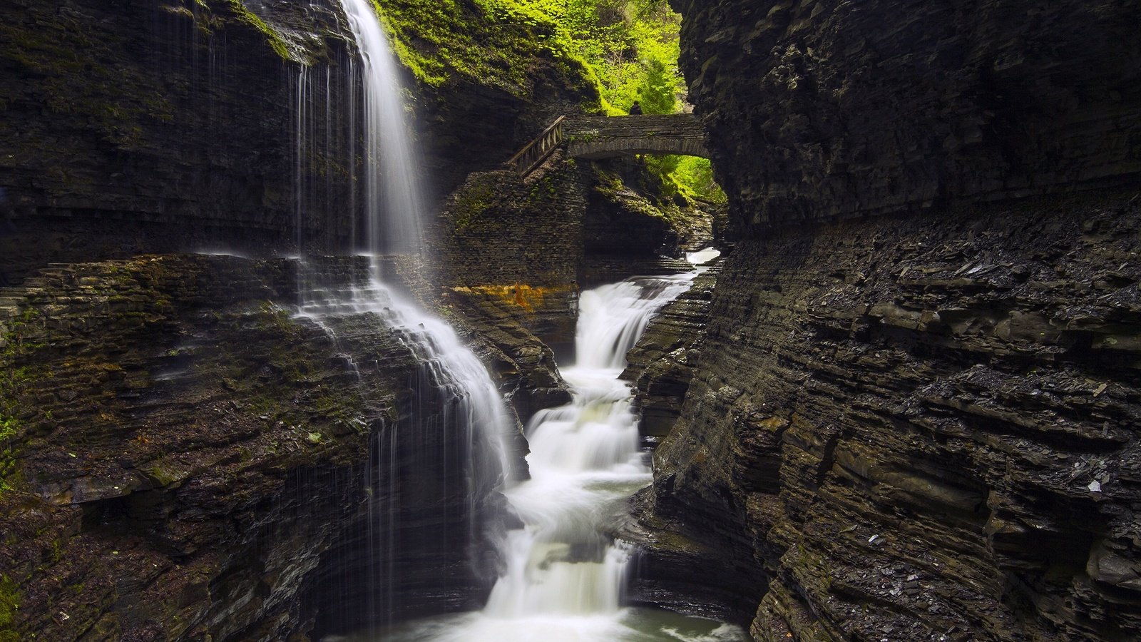 Обои скалы, камни, водопад, rocks, stones, waterfall разрешение 2200x1467 Загрузить