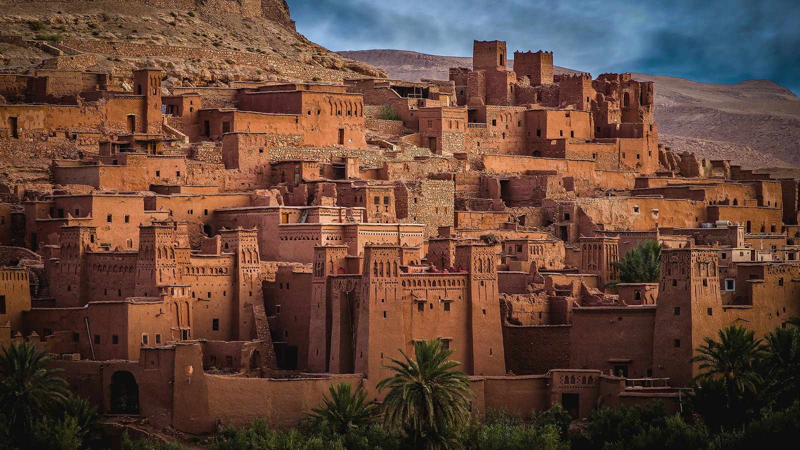 Обои развалины, город, старый город, марокко, айт-бен-хадду, the ruins, the city, old town, morocco, aït ben haddou разрешение 1920x1080 Загрузить