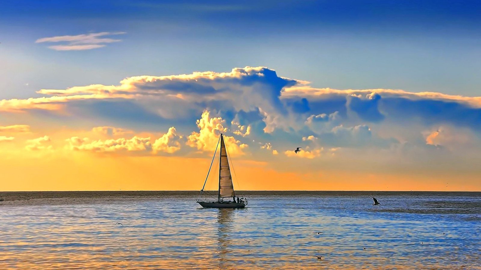 Обои закат, море, яхта, 3, sunset, sea, yacht разрешение 4358x2902 Загрузить
