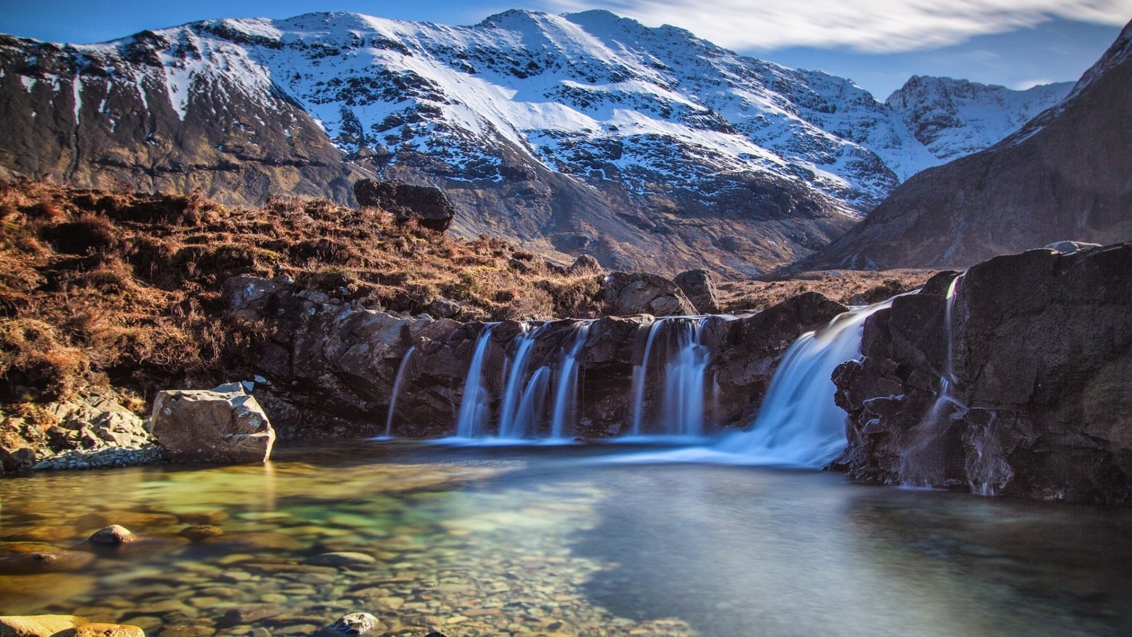 Обои озеро, горы, снег, камни, водопад, чили, анды, патагония, lake, mountains, snow, stones, waterfall, chile, andes, patagonia разрешение 1920x1200 Загрузить