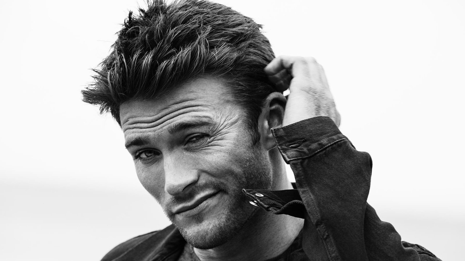 Обои чёрно-белое, актёр, мужчина, скотт иствуд, black and white, actor, male, scott eastwood разрешение 1920x1080 Загрузить