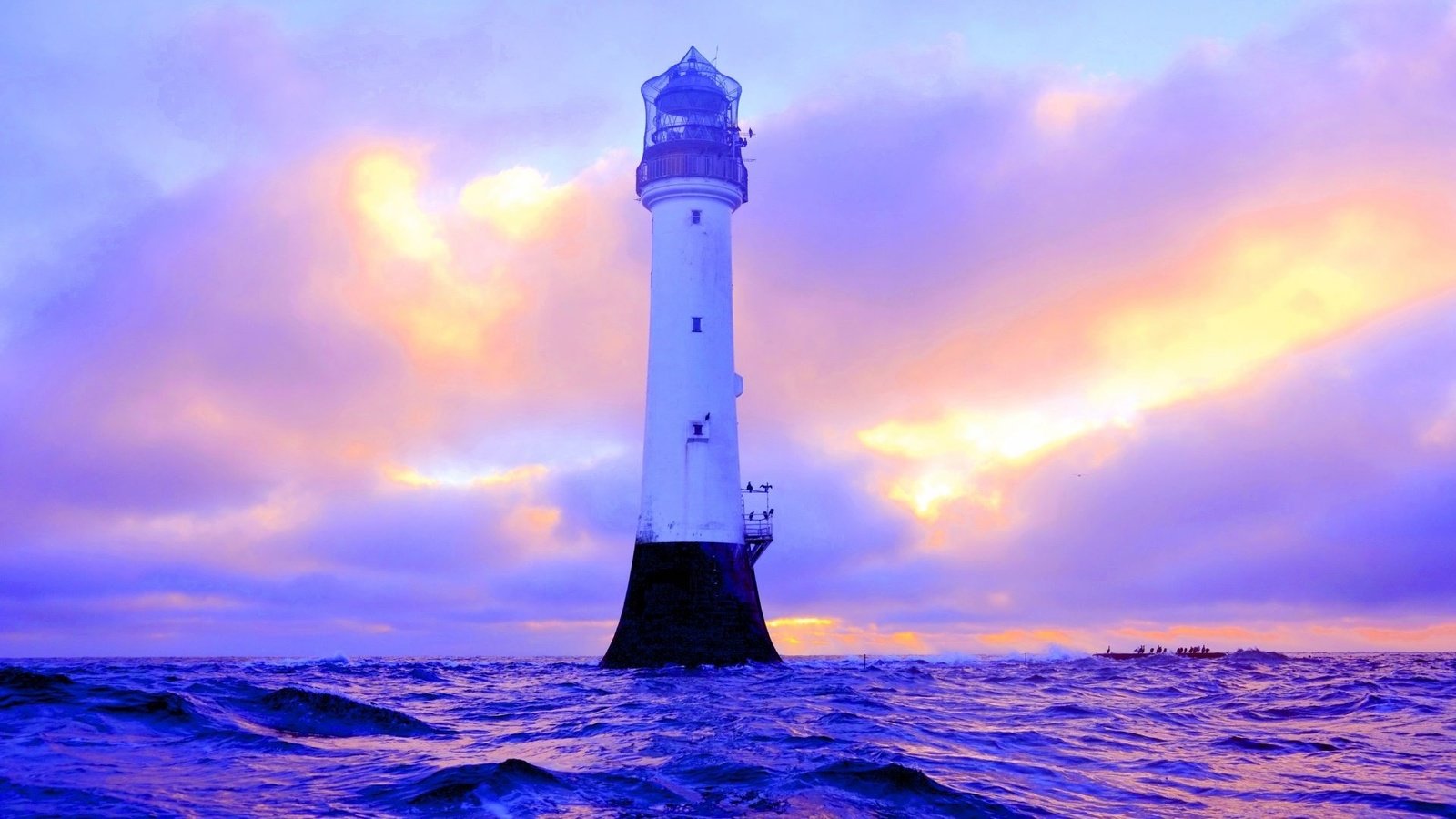 Обои природа, море, маяк, шотландия, bell rock lighthouse angus, nature, sea, lighthouse, scotland разрешение 1920x1080 Загрузить