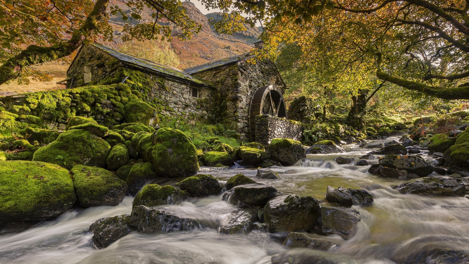 Обои река, осень, мельница, river, autumn, mill разрешение 3840x2160 Загрузить