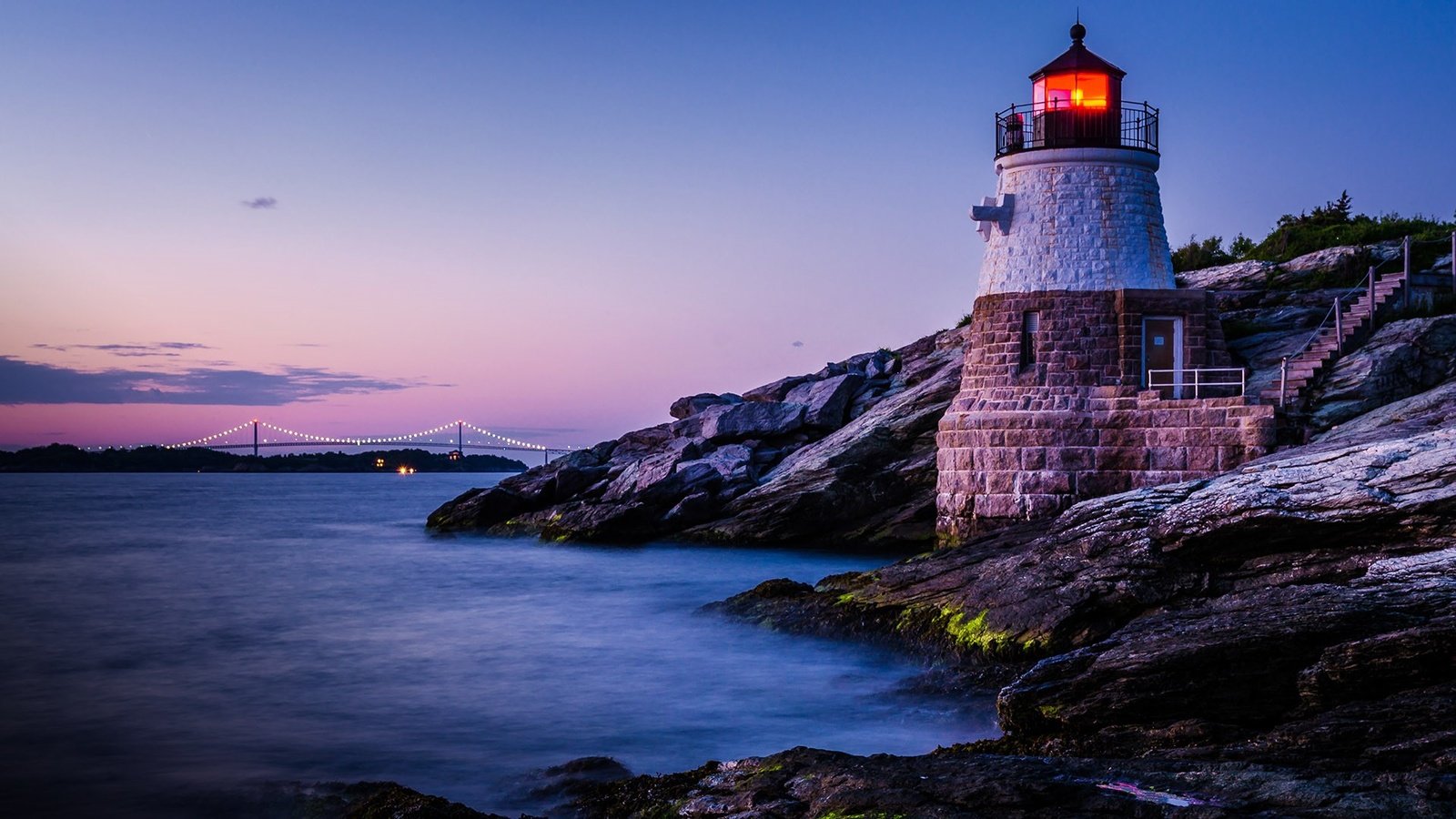 Обои маяк, сша, род-айленд, маяк касл-хилл, castle hill lighthouse, ньюпорт, lighthouse, usa разрешение 1920x1080 Загрузить