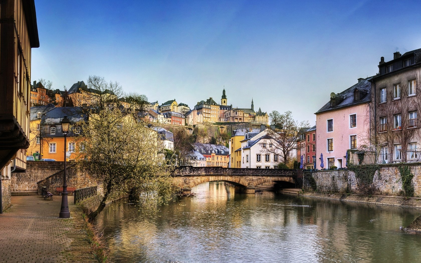 Обои мост, день, люксембург, bridge, day, luxembourg разрешение 2560x1600 Загрузить