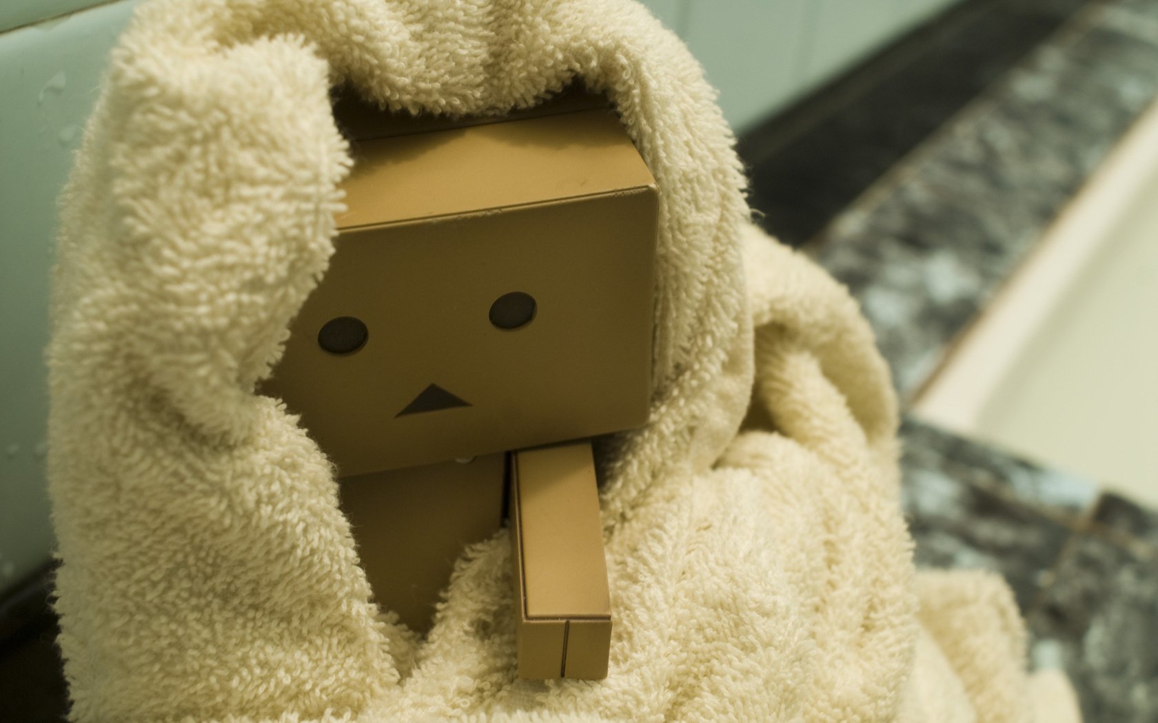 Обои коробка, голова, картон, данбо, box, head, cardboard, danbo разрешение 2560x1600 Загрузить