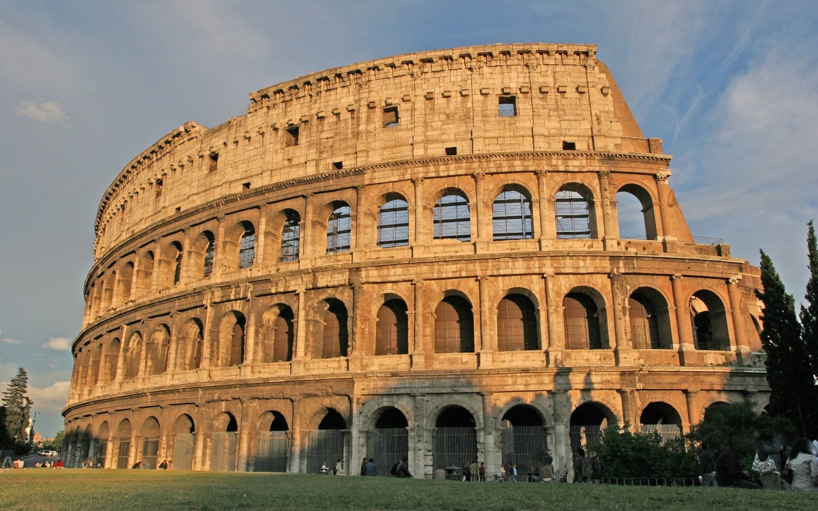 Обои небо, закат, колизей, the sky, sunset, colosseum разрешение 1920x1280 Загрузить