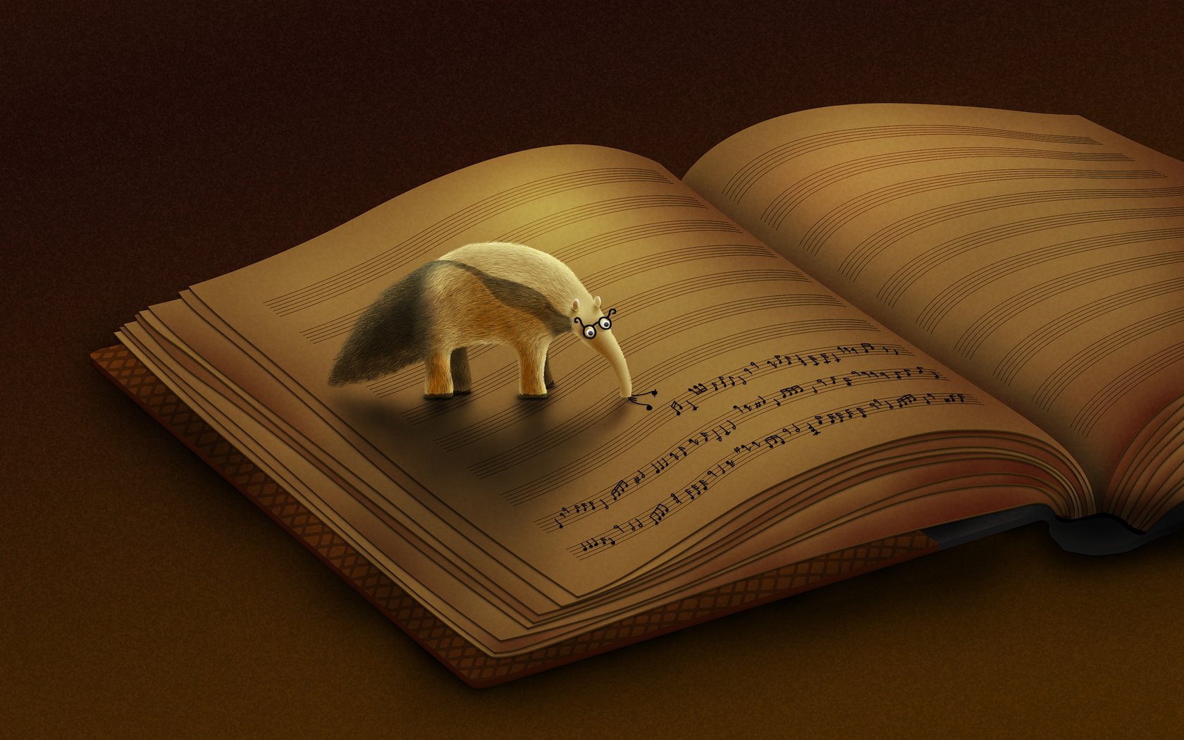 Обои ноты, книга, муравьед, notes, book, anteater разрешение 2560x1600 Загрузить