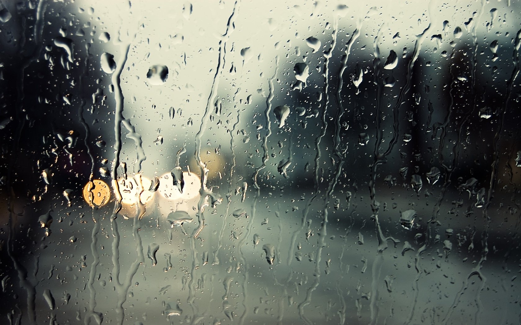 Обои капли, дождь, стекло, размытие, drops, rain, glass, blur разрешение 1920x1200 Загрузить