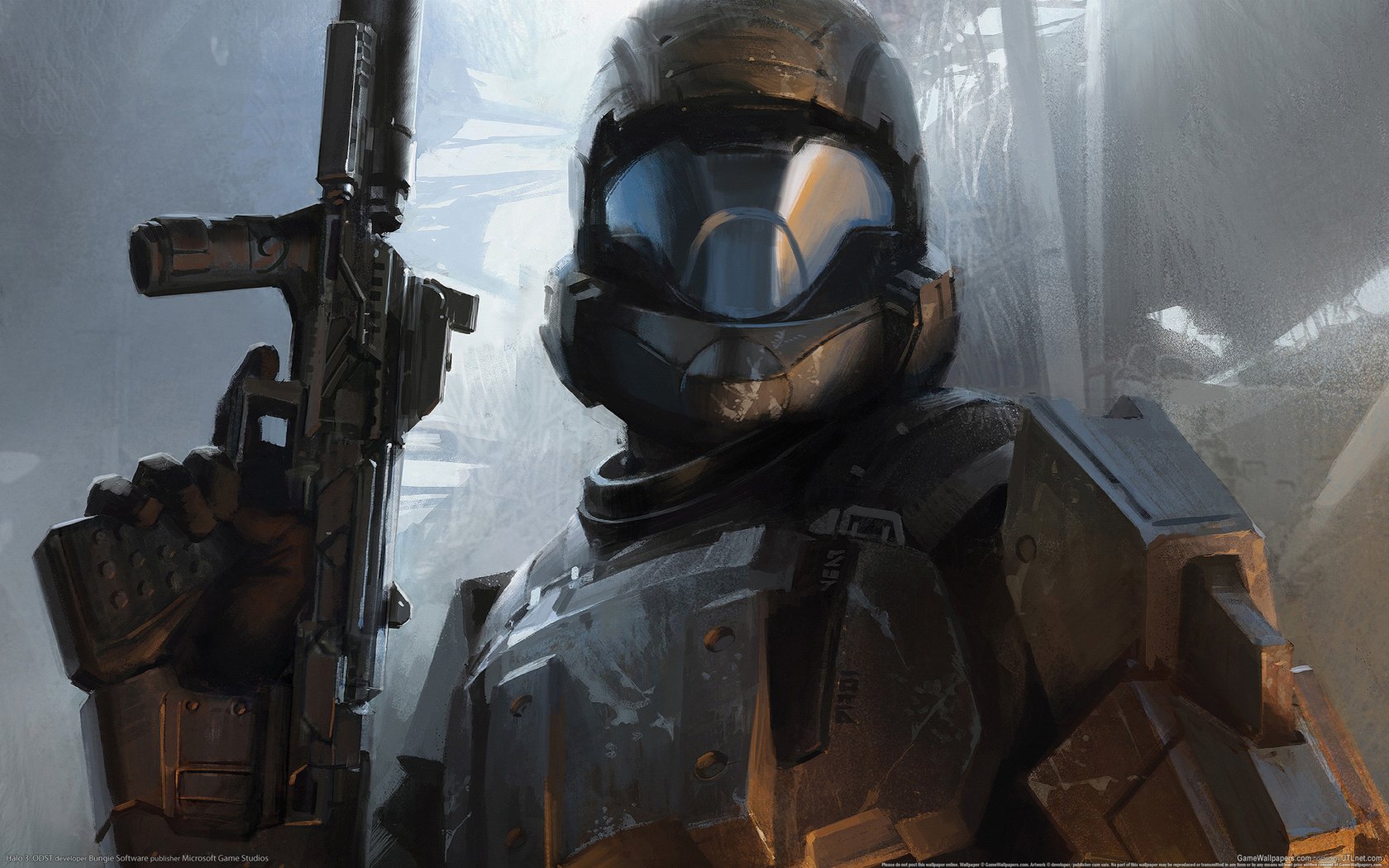 Обои нимб, odst, игруха, halo, . разрешение 1921x1200 Загрузить