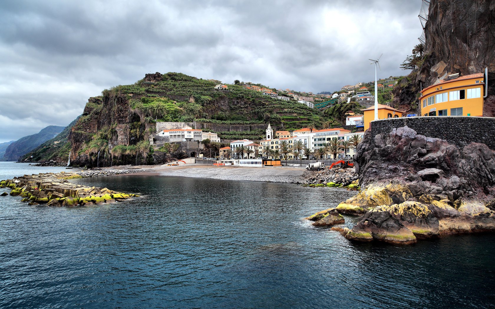 Обои океан, португалия, ponta do sol bay, the ocean, portugal разрешение 2560x1600 Загрузить