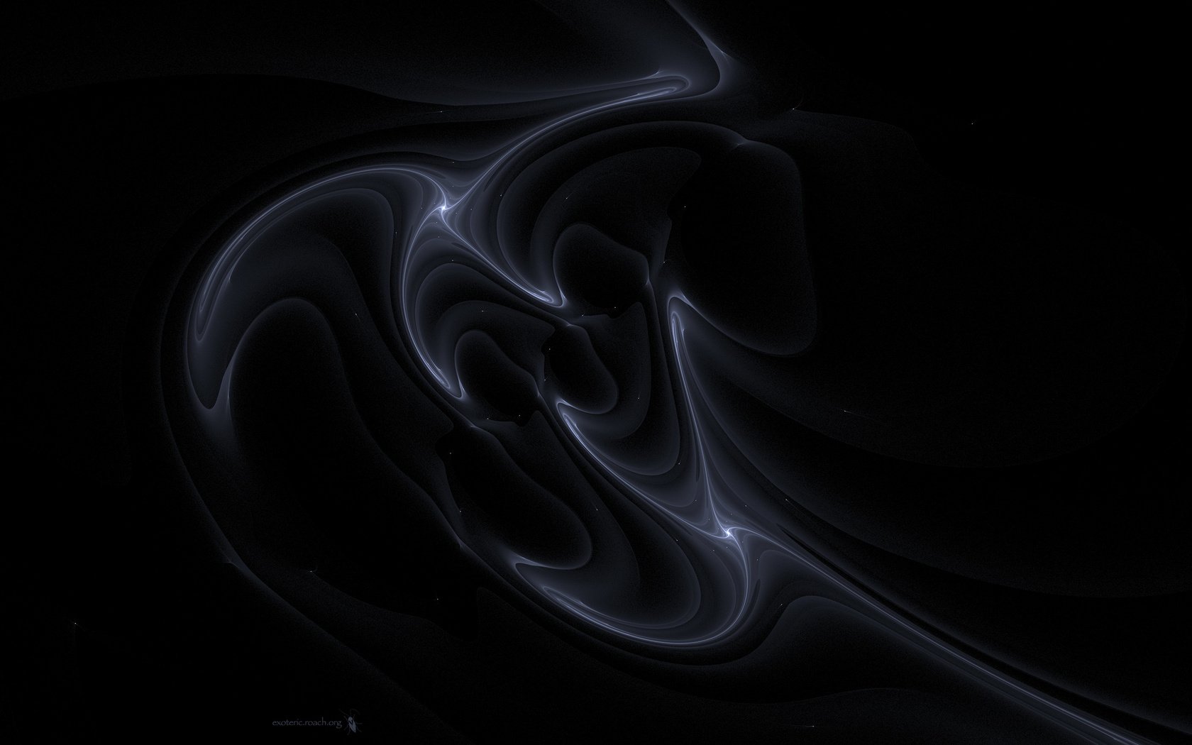 Обои абстракция, дым, черный фон, abstraction, smoke, black background разрешение 2560x1600 Загрузить