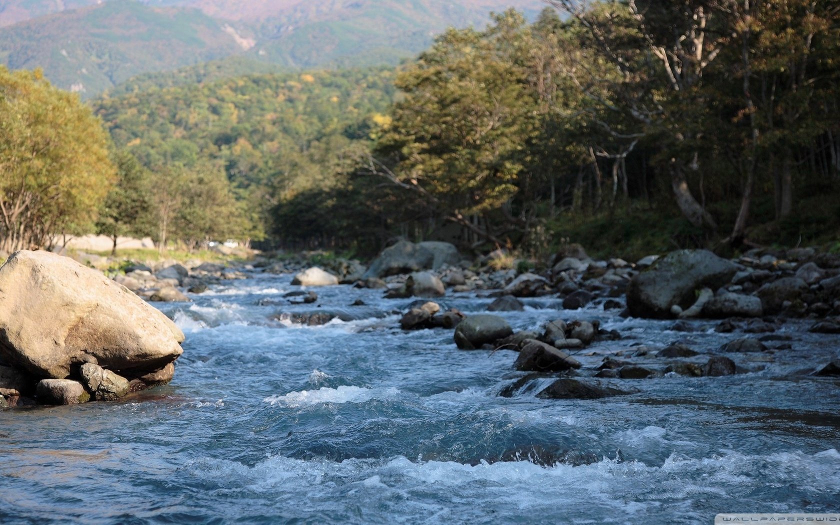 Обои вода, камни, брызги, поток, горная река, water, stones, squirt, stream, mountain river разрешение 1920x1080 Загрузить