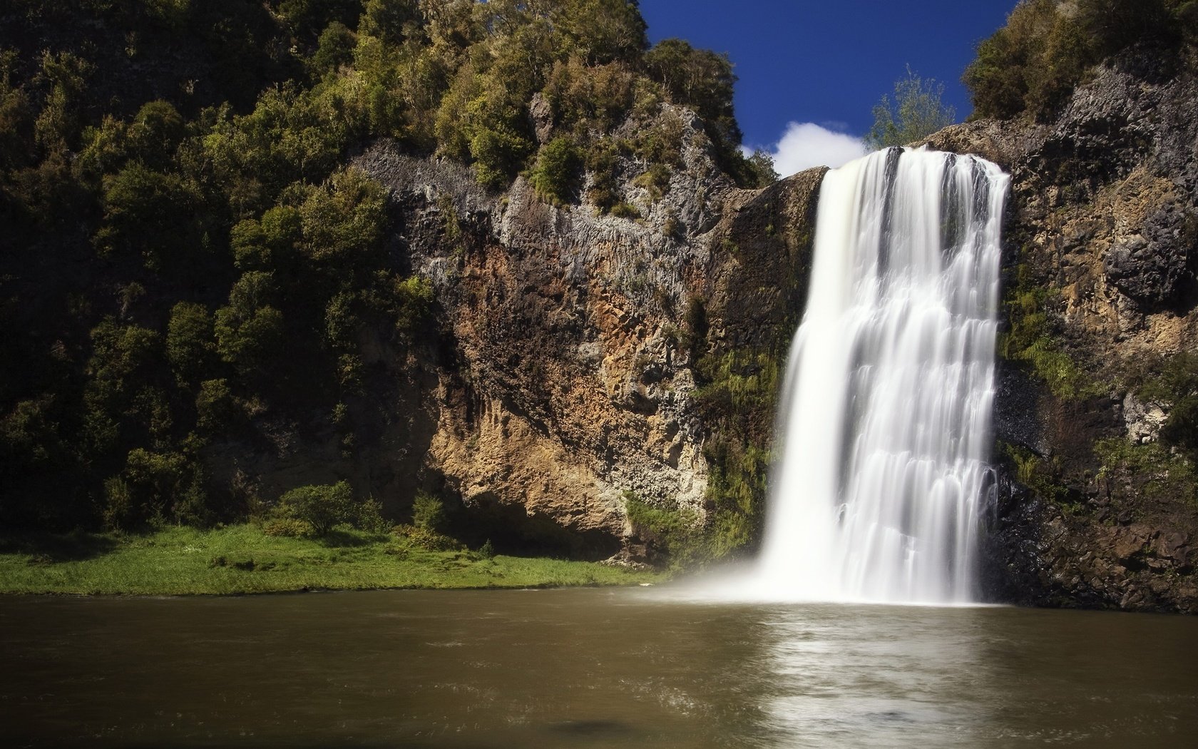 Обои река, скалы, природа, пейзаж, водопад, hunua falls, новая зеландия, водопад хунуа, river, rocks, nature, landscape, waterfall, new zealand разрешение 2560x1600 Загрузить