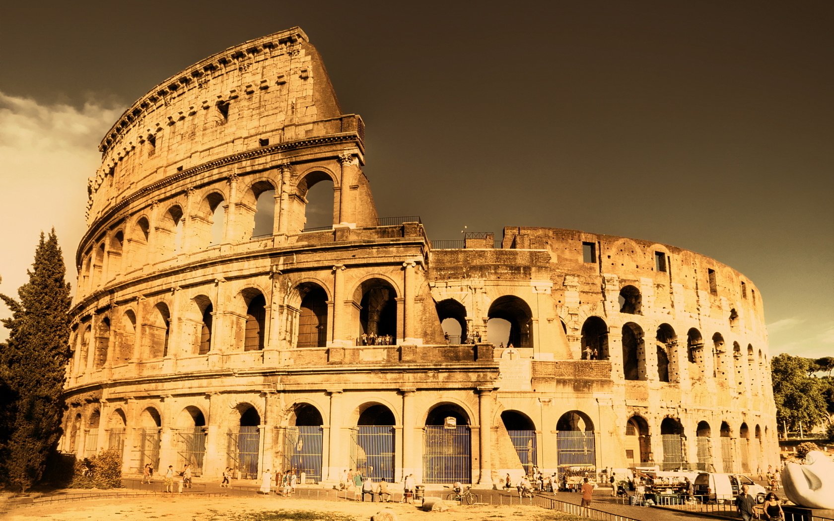 Обои италия, колизей, рим, italy, colosseum, rome разрешение 1920x1200 Загрузить