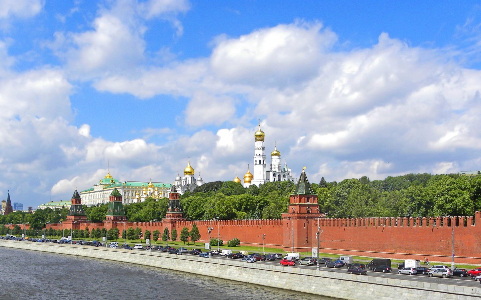 Обои москва, кремль, панорама, moscow, the kremlin, panorama разрешение 4000x1898 Загрузить