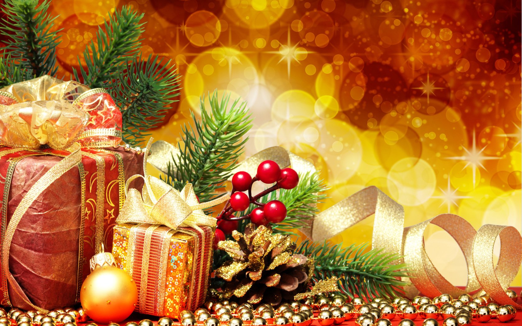 Обои новый год, подарки, new year, gifts разрешение 2560x1920 Загрузить